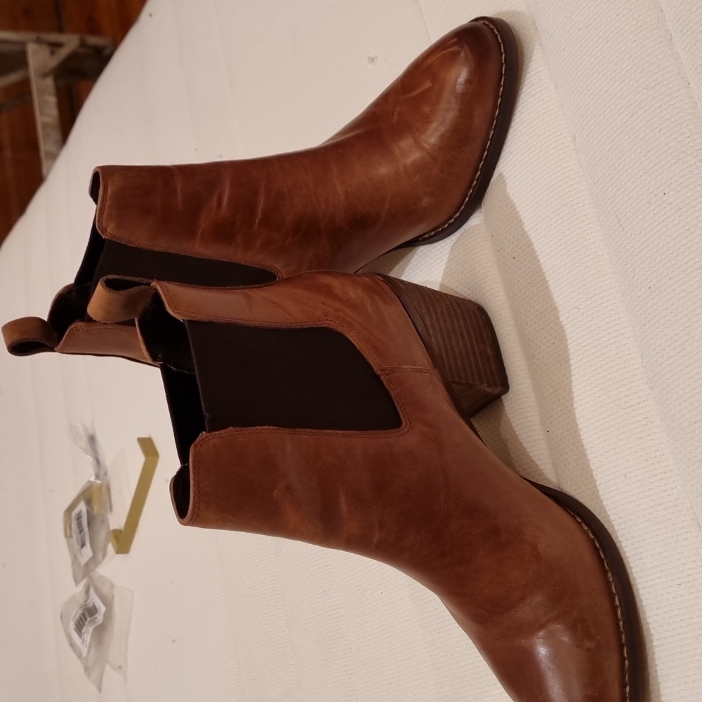 Windsor Smith "Faith" ankle length brown heeled boots - Picture 3 of 5